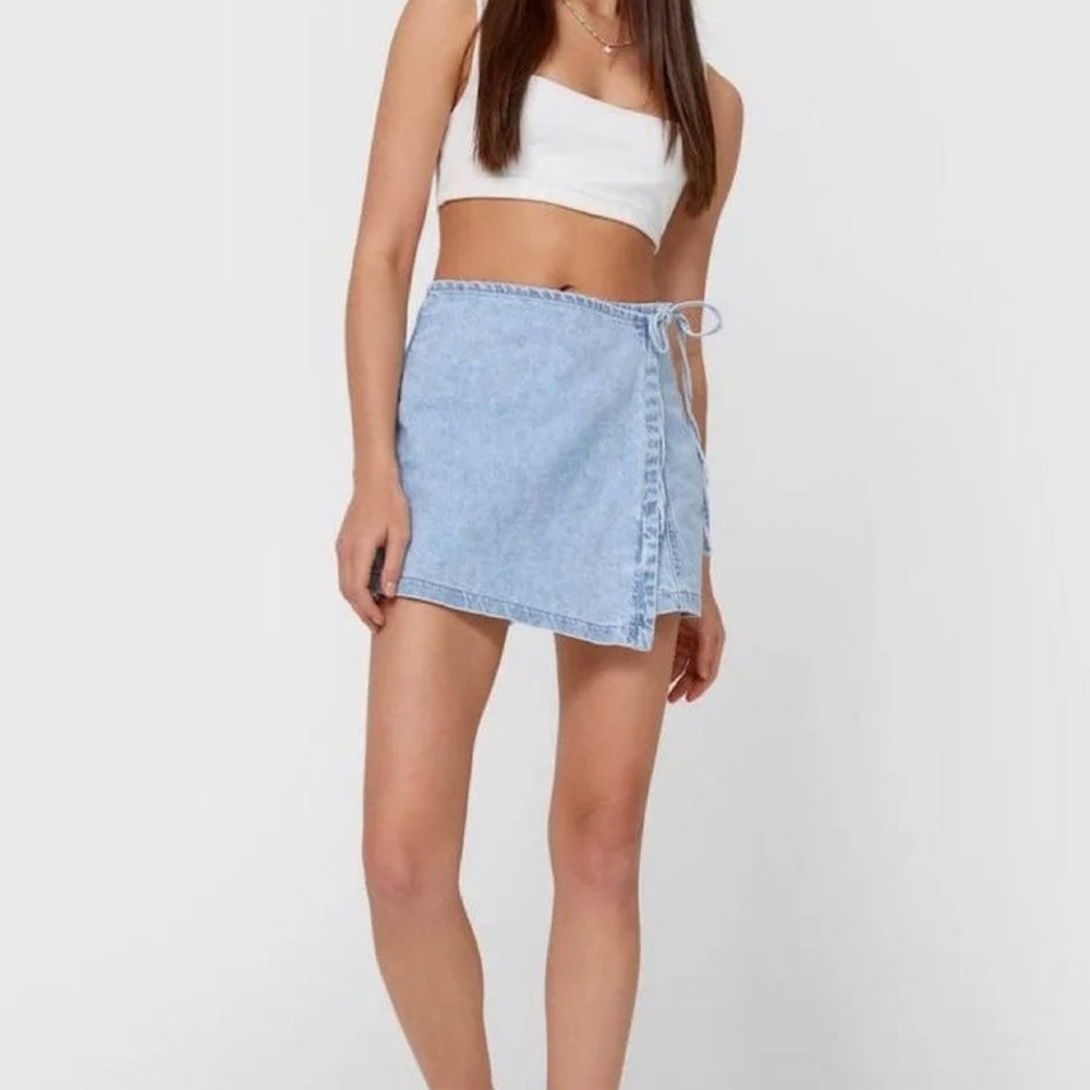 ASOS Stradivarius Denim Skort